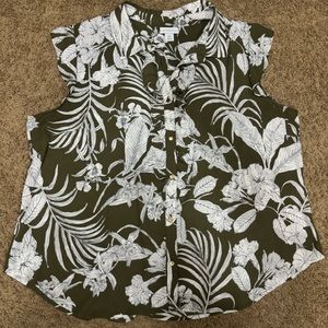 Liz Claiborne floral print tank size XXL